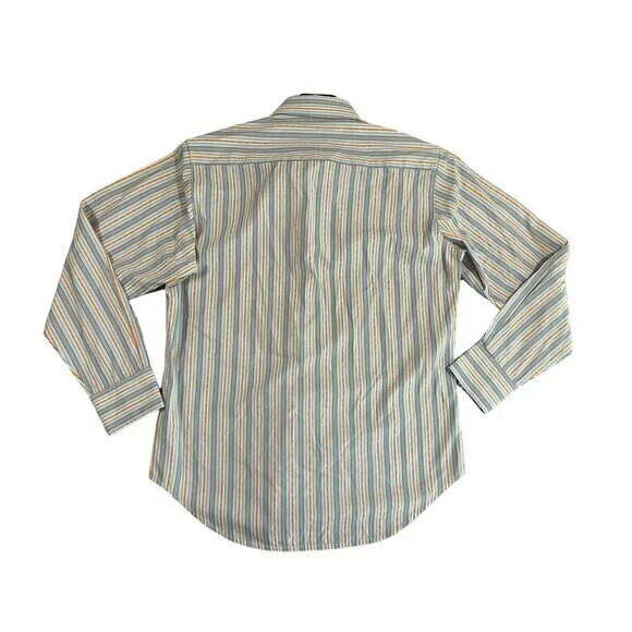 Robert Graham Mens Shirt Striped Button Front Long Sleeve Size Small - Picture 8 of 8
